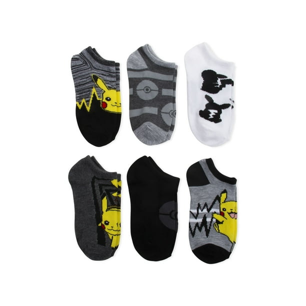 Pokemon Boys 5 Pack No Show Socks